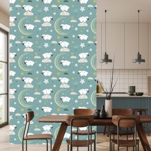 Papier Peint Moutons Et Lunes – Image 4
