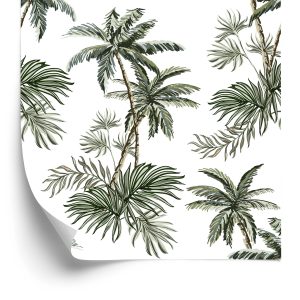 Papier Peint Palmiers Plantes Chambre Des Jeunes – Image 2