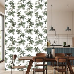 Papier Peint Palmiers Plantes Chambre Des Jeunes – Image 4
