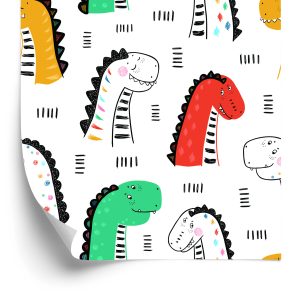 Papier Peint Dinosaures Colorés – Image 2
