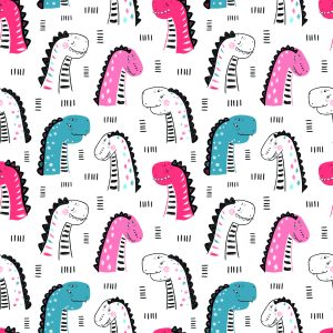 Papier Peint Pour Les Enfants Dans Les Dinosaures À Pois Colorés – Image 1