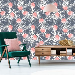 Papier Peint Fleurs Aux Couleurs Douces – Image 6