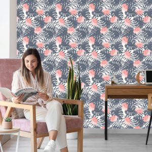 Papier Peint Fleurs Aux Couleurs Douces – Image 7