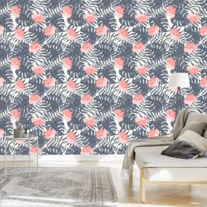 Papier Peint Fleurs Aux Couleurs Douces – Image 3