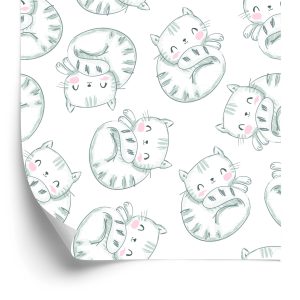 Papier Peint Pour Les Enfants - Chats Endormis – Image 2