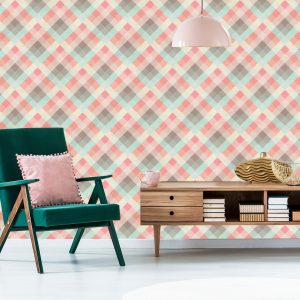 Papier Peint Diamants Dans Un Style Rétro – Image 6