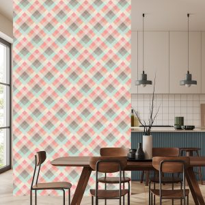 Papier Peint Diamants Dans Un Style Rétro – Image 4