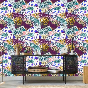 Papier Peint Graffiti Élégant – Image 5