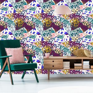 Papier Peint Graffiti Élégant – Image 6