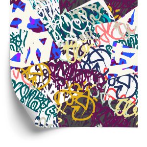 Papier Peint Graffiti Élégant – Image 2