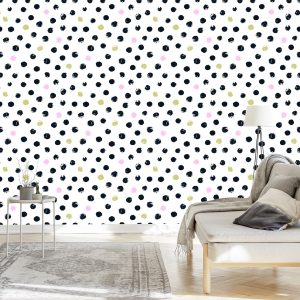 Papier Peint Les Points Peints Au Pinceau – Image 3