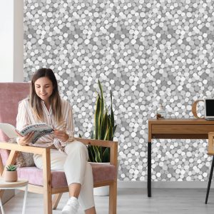 Papier Peint Points Gris – Image 7