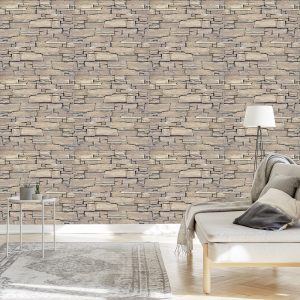 Papier Peint Pierre D'ardoise Ornée – Image 3