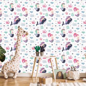 Papier Peint Chambre D'enfant De Conte De Fées De La Sirène – Image 5
