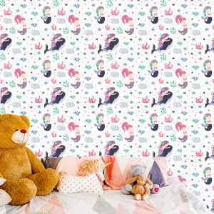 Papier Peint Chambre D'enfant De Conte De Fées De La Sirène – Image 6