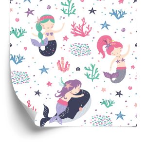 Papier Peint Chambre D'enfant De Conte De Fées De La Sirène – Image 2