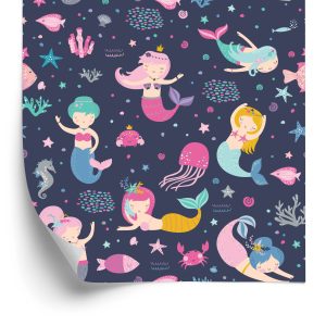 Papier Peint Sirènes D'un Conte De Fées Pour Une Chambre D'enfant – Image 2