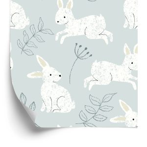 Papier Peint Lapins Parmi Les Plantes – Image 2