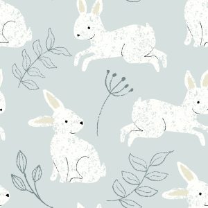 Papier Peint Lapins Parmi Les Plantes – Image 1