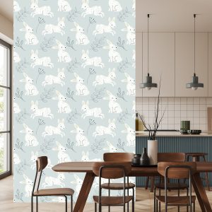 Papier Peint Lapins Parmi Les Plantes – Image 4