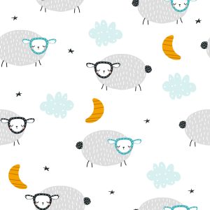 Papier Peint Moutons Dans Les Étoiles – Image 1