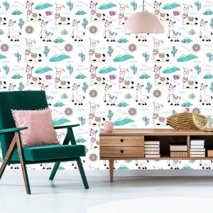 Papier Peint Avec Des Fleurs De Soleil Lamami Pour La Chambre De Bébé – Image 6