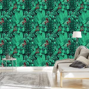 Papier Peint Feuilles De Monstère – Image 3