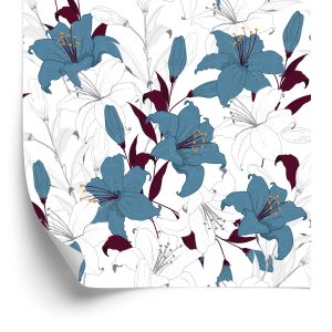 Papier Peint Belles Fleurs De Lys – Image 2