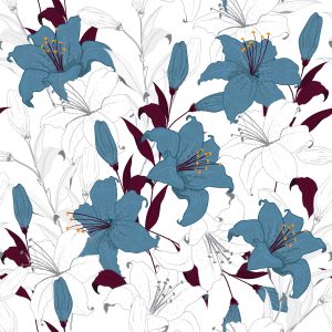 Papier Peint Belles Fleurs De Lys – Image 1