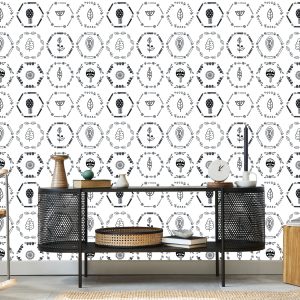 Papier Peint Au Bureau Feuilles, Plantes, Style Scandinave – Image 5