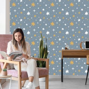 Papier Peint Étoiles Avec Des Points En Arrière-Plan – Image 7