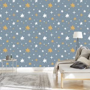 Papier Peint Étoiles Avec Des Points En Arrière-Plan – Image 3