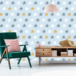 Papier Peint Pour Les Enfants - Étoiles Colorées – Image 6