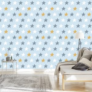 Papier Peint Pour Les Enfants - Étoiles Colorées – Image 3