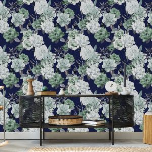 Papier Peint Motif De Roses Végétales – Image 5