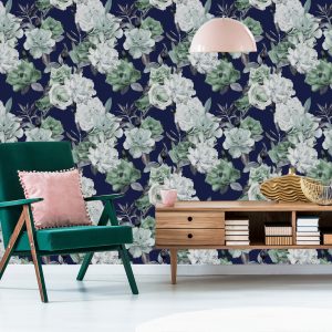 Papier Peint Motif De Roses Végétales – Image 6