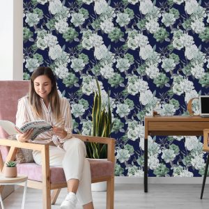 Papier Peint Motif De Roses Végétales – Image 7