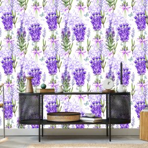 Papier Peint Lavande Avec Des Arcs – Image 5