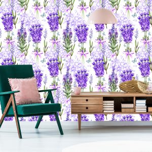 Papier Peint Lavande Avec Des Arcs – Image 6