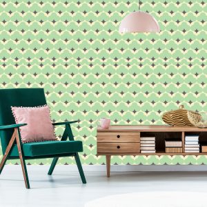 Papier Peint Motifs Rétro Pastel – Image 6