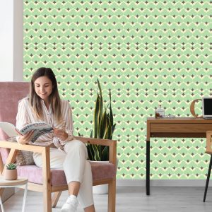 Papier Peint Motifs Rétro Pastel – Image 7