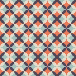 Papier Peint Designs Rétro À La Mode – Image 1