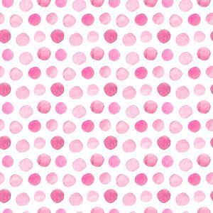 Papier Peint Pois Roses Aquarelles – Image 1
