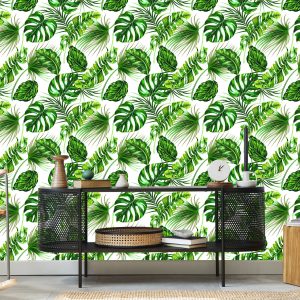 Papier Peint Feuilles De Jungle Tropicale – Image 5
