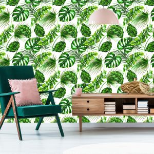 Papier Peint Feuilles De Jungle Tropicale – Image 6