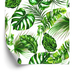 Papier Peint Feuilles De Jungle Tropicale – Image 2