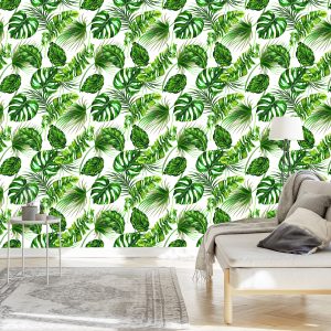 Papier Peint Feuilles De Jungle Tropicale – Image 3