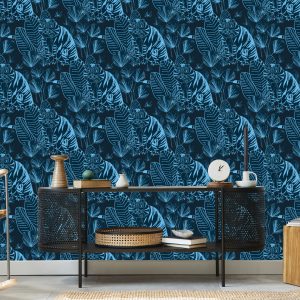 Papier Peint Tigres Et Plantes – Image 5