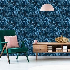 Papier Peint Tigres Et Plantes – Image 6