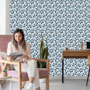 Papier Peint Points Bleus À L'aquarelle – Image 7